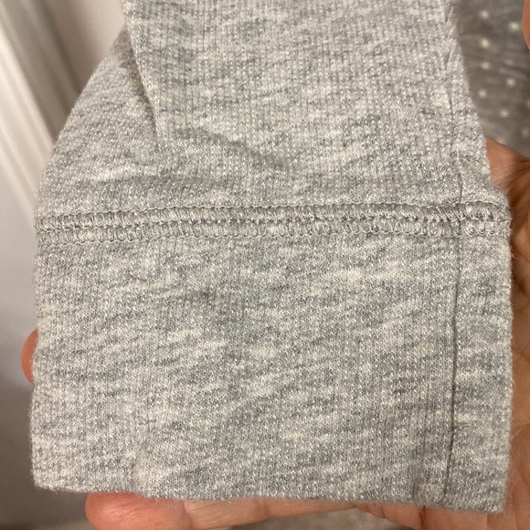 JCP oversized gray with white polka dots sweatshirt w/rhinestones - Size Large - Picture 9 of 12